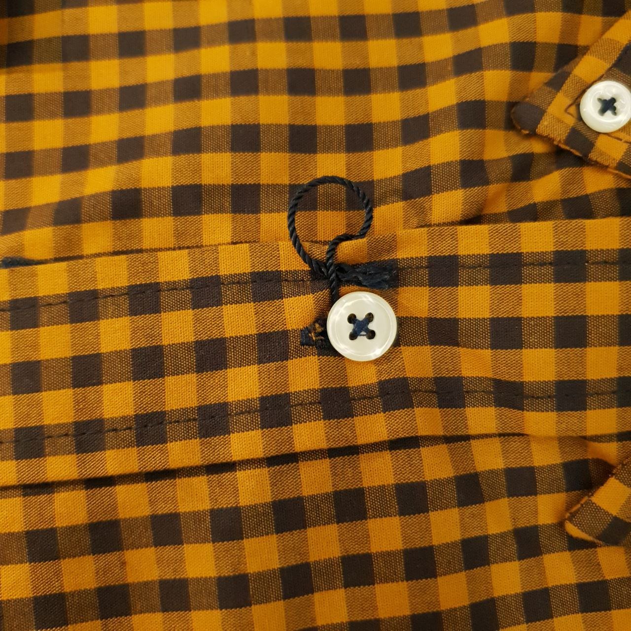 Camisa Ralph Lauren Masculina Xadrez Mostarda Pony Preto