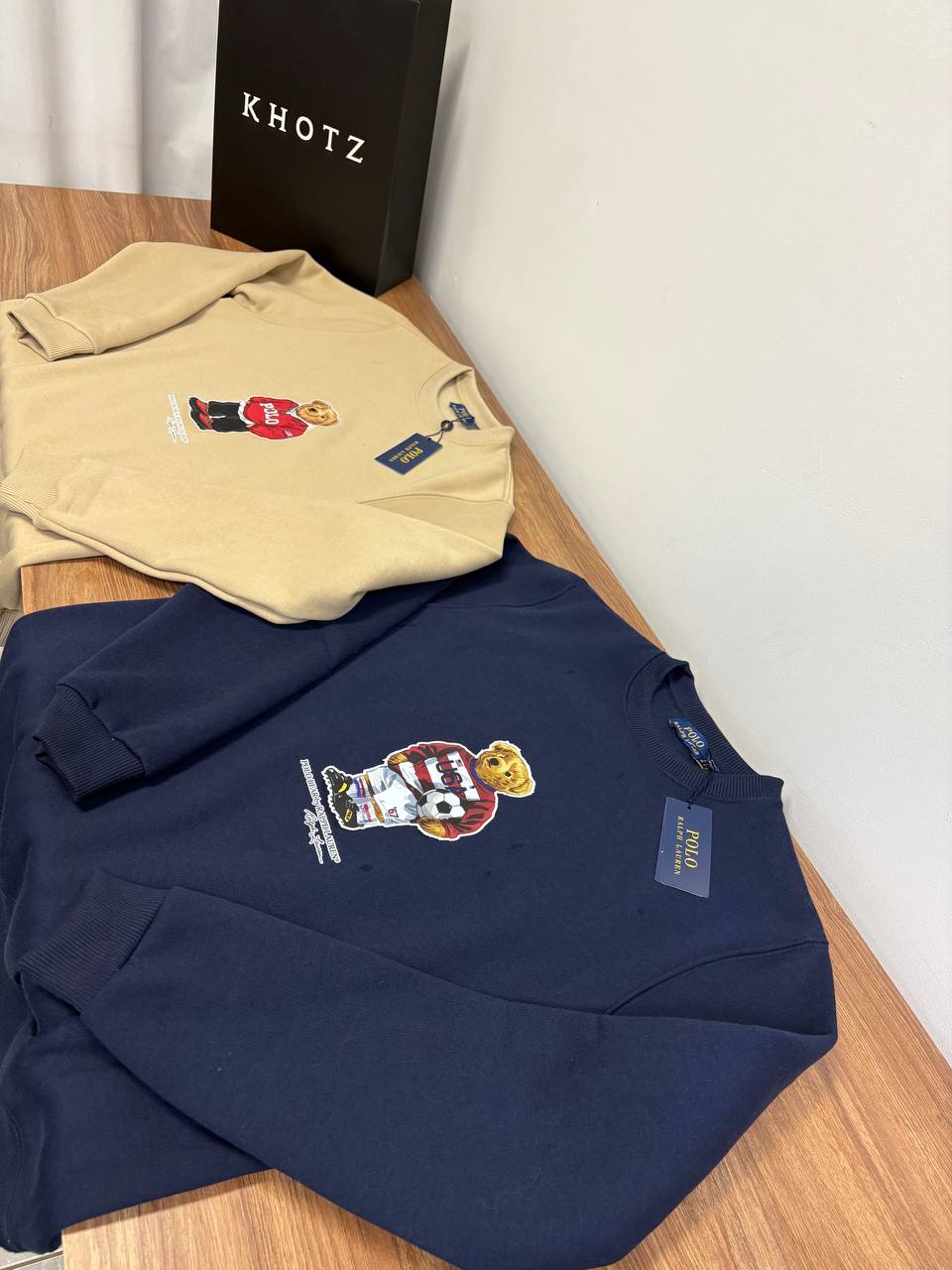Moletom Ralph Lauren Masculino Marinho Peluciado Urso Americano