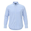 Camisa Ralph Lauren Masculina Micro Xadrez Azul Bebê Pony Branco