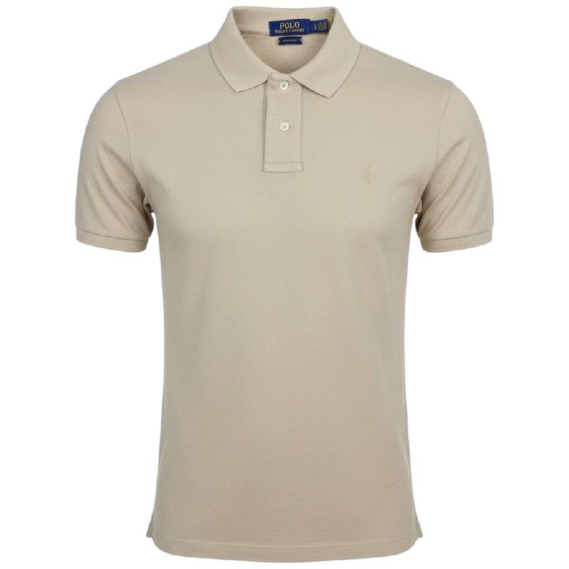 Polo Ralph Lauren Masculina Bege Pony Monocromático
