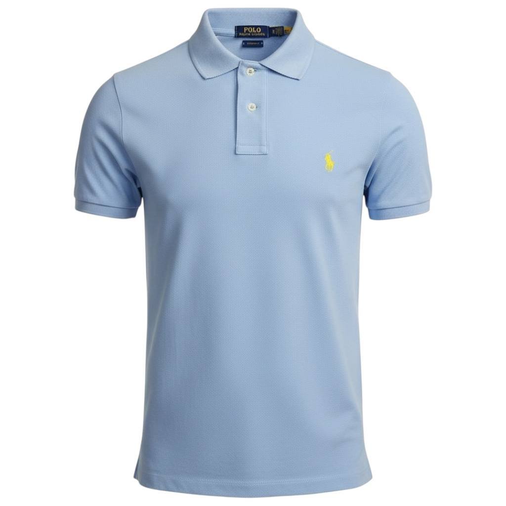 Polo Ralph Lauren Masculina Azul Bebê Pony Amarelo