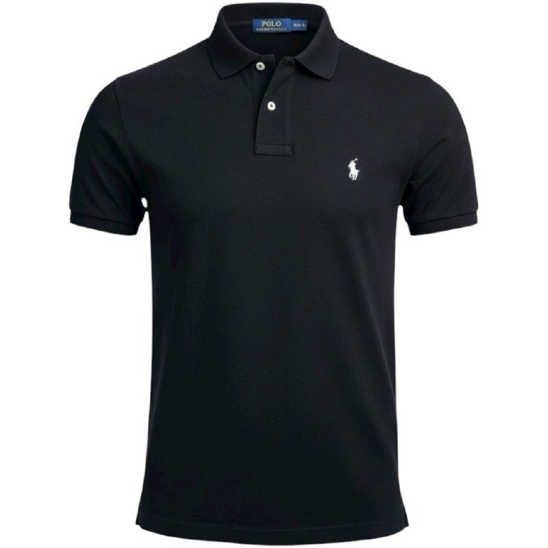 Polo Ralph Lauren Masculina Preta Pony Branco