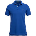 Polo Ralph Lauren Masculina Azul Bic Pony Amarelo