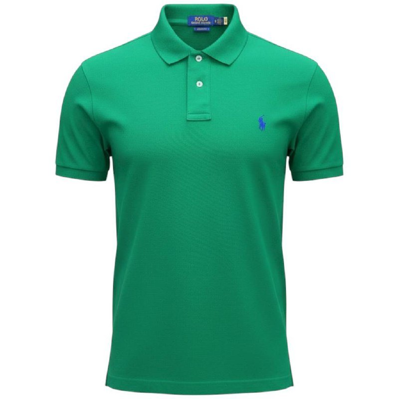 Polo Ralph Lauren Masculina Verde Pony Azul Arroxeado