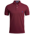 Polo Ralph Lauren Masculina Bordô Pony Azul