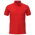 Polo Ralph Lauren Masculina Vermelha Pony Marinho