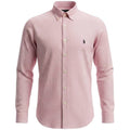 Camisa Ralph Lauren Masculina Micro Xadrez Rosa Pony Preto