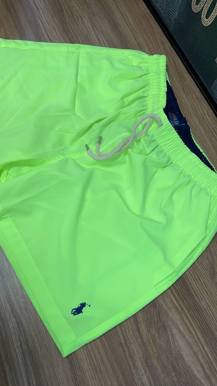 Shorts Ralph Lauren Masculino Praia Cor Verde Fluorescente