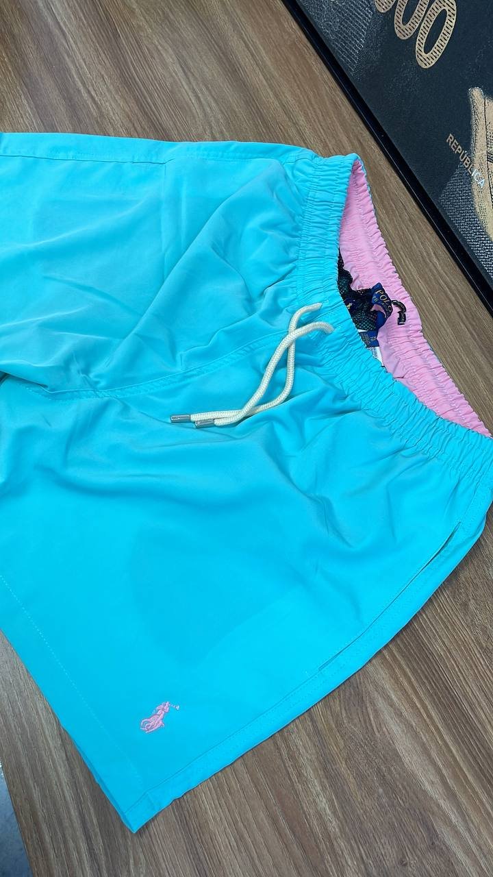 Shorts Ralph Lauren Masculino Praia Cor Verde Água