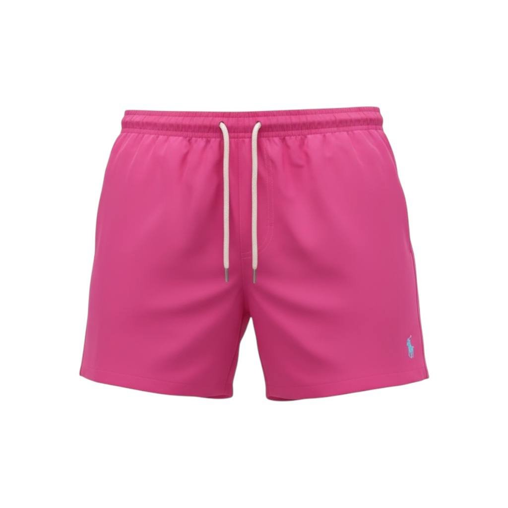 Shorts Ralph Lauren Masculino Praia Cor Rosa Fluorescente