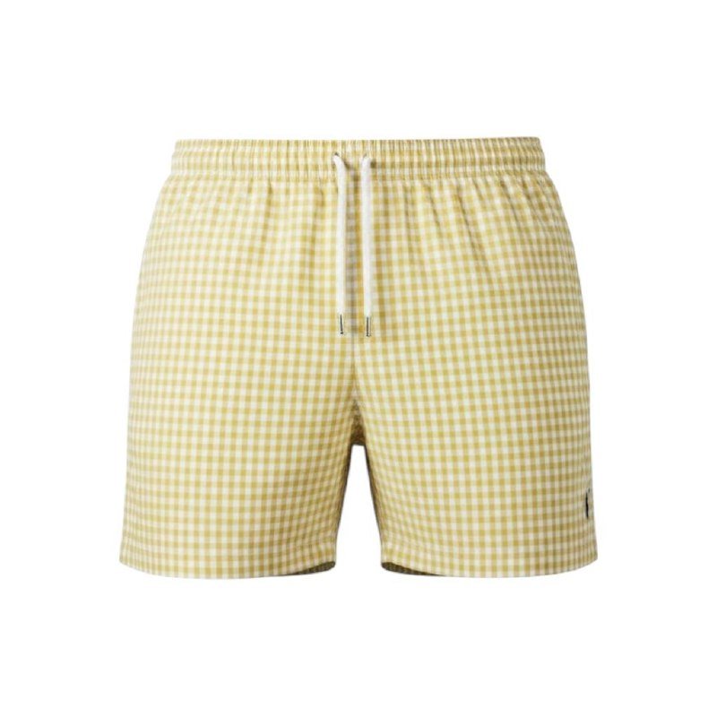 Shorts Ralph Lauren Masculino Xadrez Amarelo