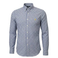 Camisa Ralph Lauren Masculina Xadrez Quadros Cinzenta Pony Amarelo