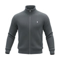 Pulôver Ralph Lauren Masculino Com Zipper Forrado Cor Grafite Pony Branco