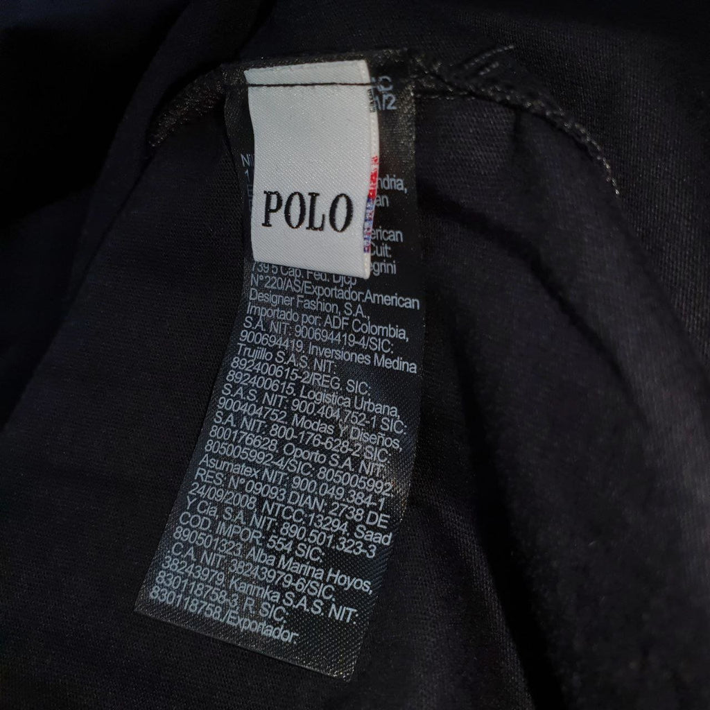 Camiseta Básica Ralph Lauren Masculina Preta Pony Neon