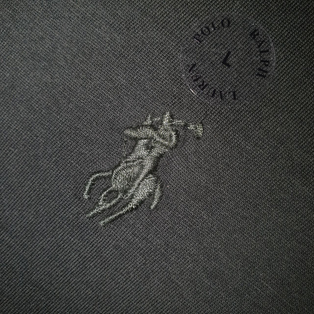 Camiseta Básica Ralph Lauren Masculina Verde Pony Monocromático