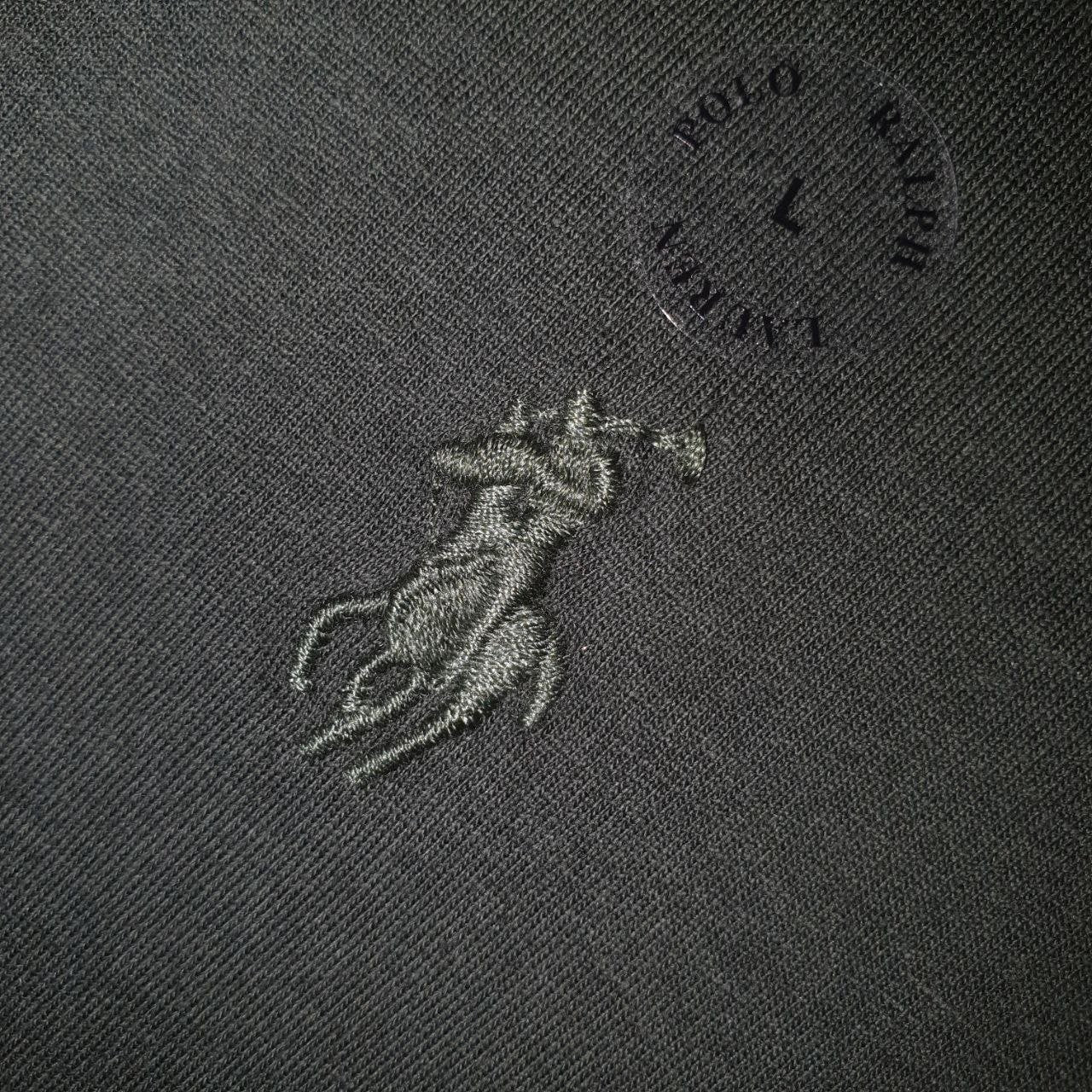 Camiseta Básica Ralph Lauren Masculina Verde Pony Monocromático
