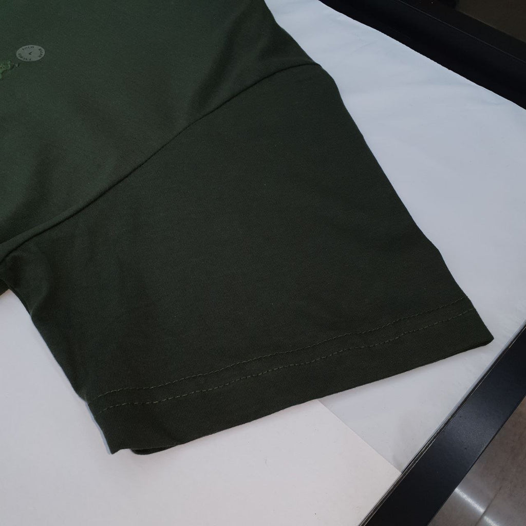 Camiseta Básica Ralph Lauren Masculina Verde Pony Monocromático
