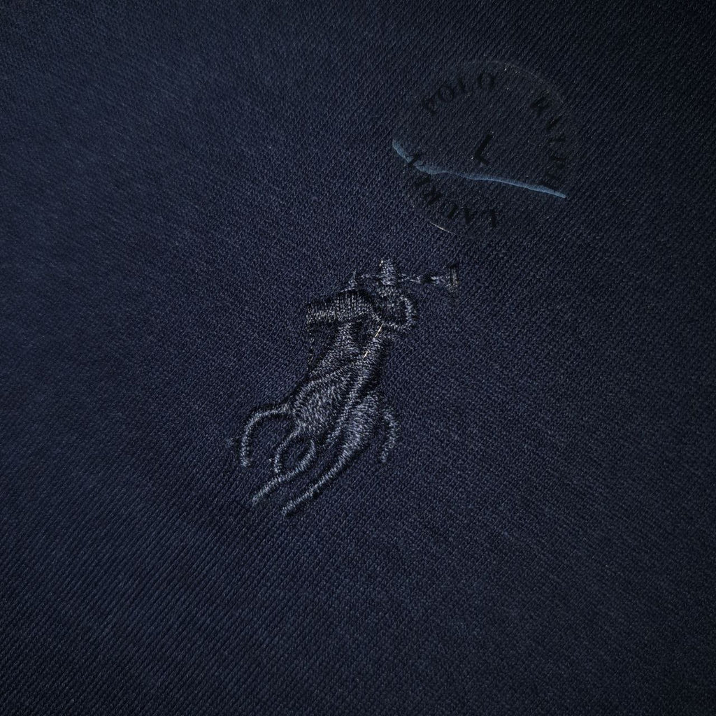 Camiseta Básica Ralph Lauren Masculina Azul Marinho Pony Monocromático