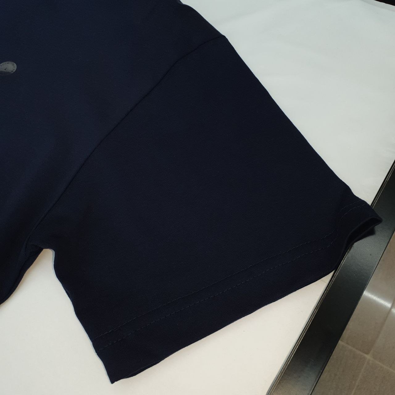 Camiseta Básica Ralph Lauren Masculina Azul Marinho Pony Monocromático