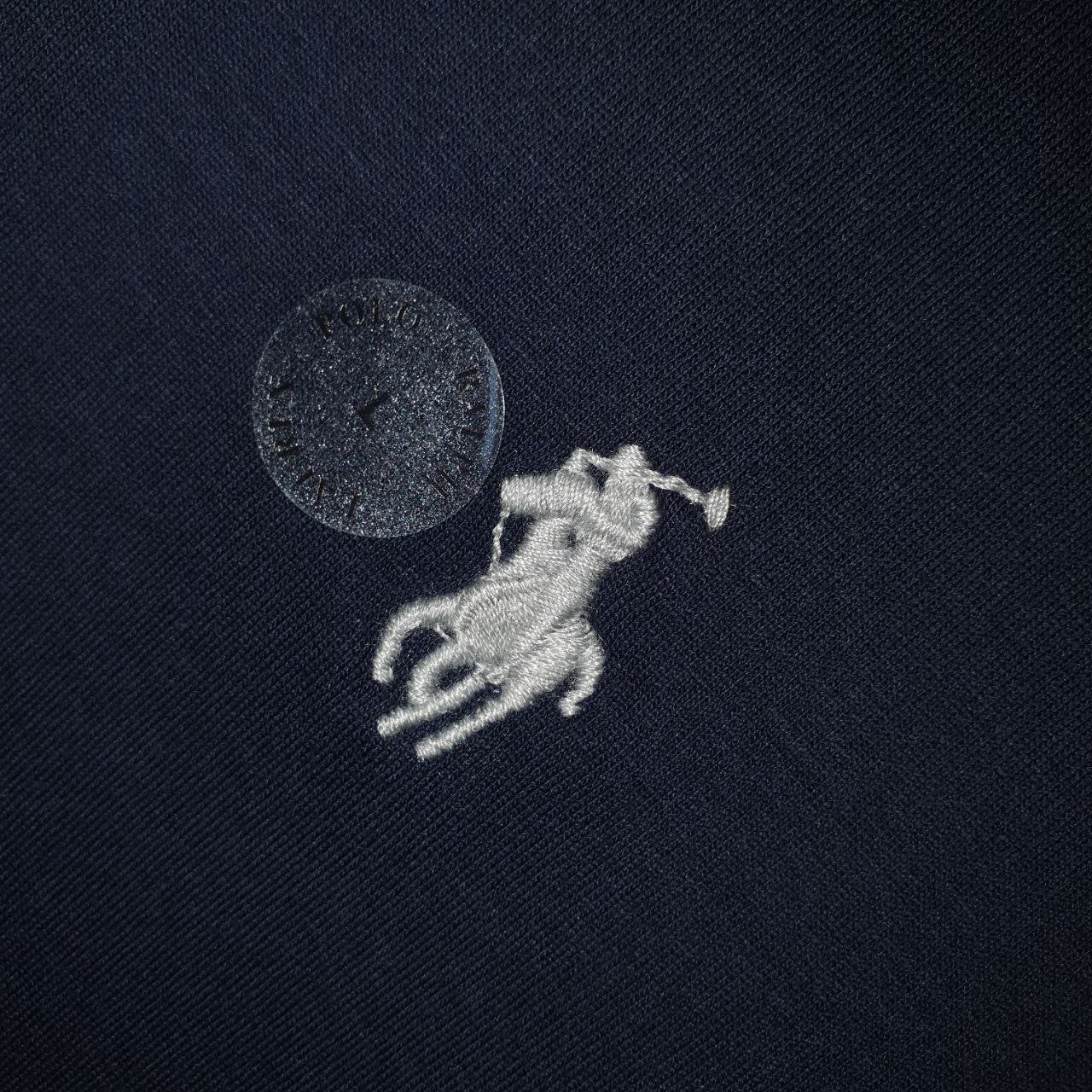 Camiseta Básica Ralph Lauren Masculina Azul Marinho Pony Cinza