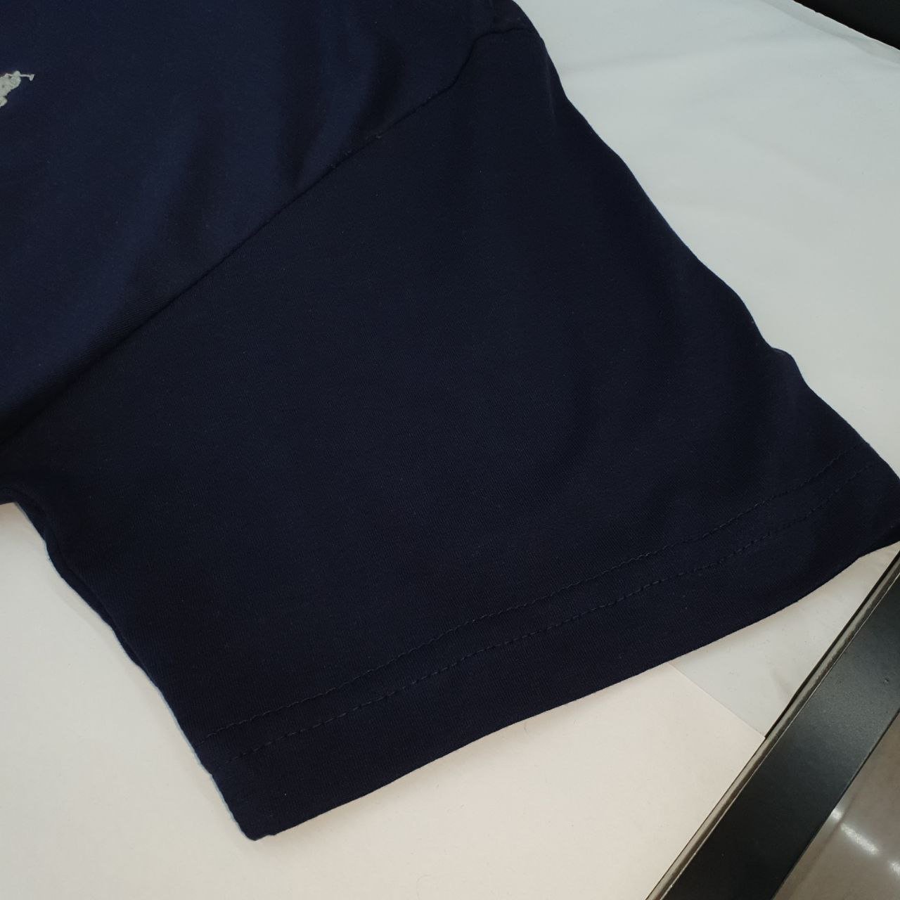 Camiseta Básica Ralph Lauren Masculina Azul Marinho Pony Cinza