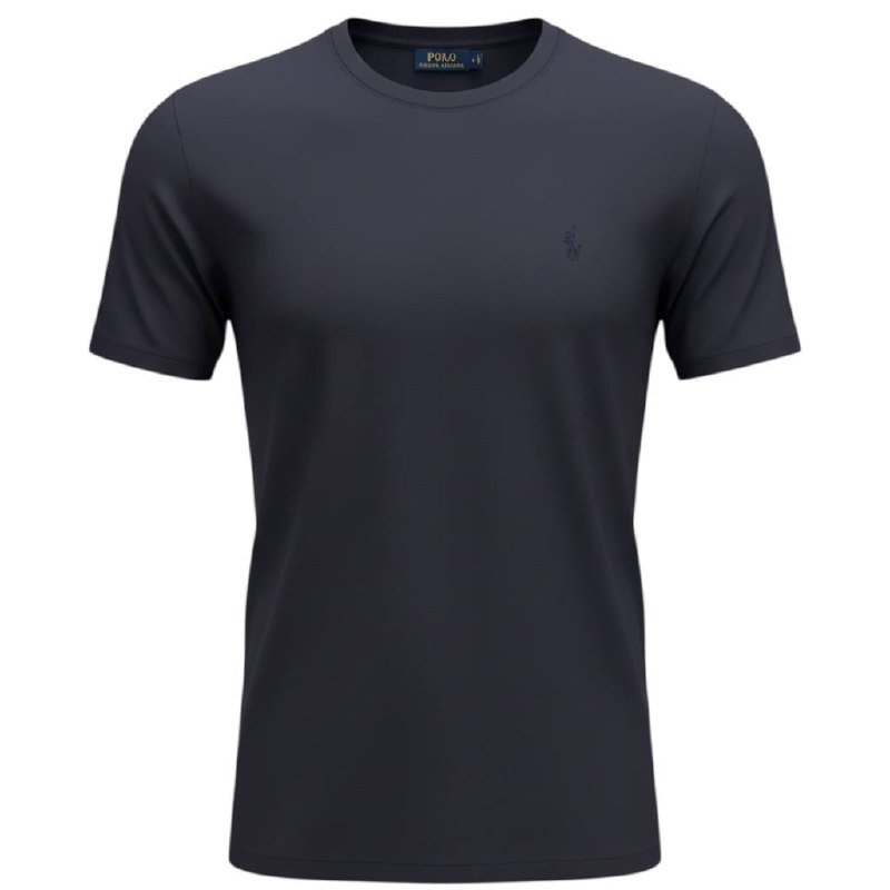 Camiseta Básica Ralph Lauren Masculina Azul Marinho Pony Monocromático
