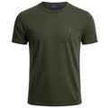 Camiseta Básica Ralph Lauren Masculina Verde Pony Monocromático