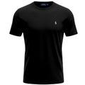 Camiseta Básica Ralph Lauren Masculina Preta Pony Branco