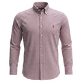 Camisa Ralph Lauren Masculina Micro Xadrez Electrum Pony Pitaya
