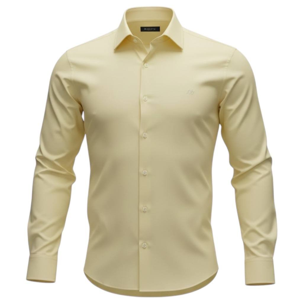 Camisa Ralph Lauren Masculina Oxford Fino Aeropostale Amarela