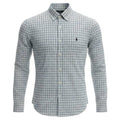 Camisa Ralph Lauren Masculina Xadrez Azul Tricolor Pony Preto