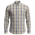 Camisa Ralph Lauren Masculina Xadrez Caramelo Pony Marinho