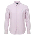 Camisa Ralph Lauren Masculina Lilás Listras Americana Pony Lavanda
