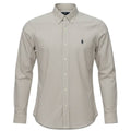 Camisa Ralph Lauren Masculina Cinzenta Listras Americana Pony Chumbo