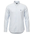 Camisa Ralph Lauren Masculina Azul Bebê Listras Maxi Pony Preto