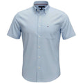 Camisa Tommy Hilfiger Masculina Oxford Manga Curta Azul Bebê