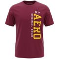 Camiseta Aeropostale Masculina Bordô Estampa Vertical NY