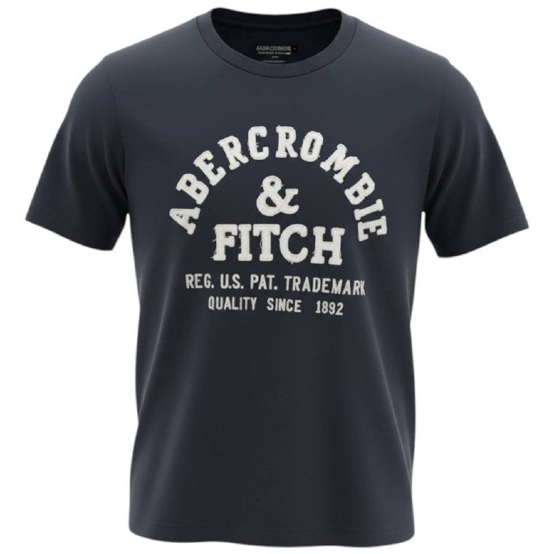 Camiseta Abercrombie Masculina Petróleo Estampa Letreiro