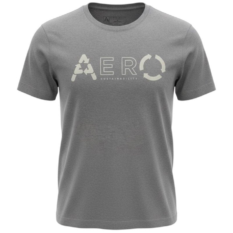 Camiseta Aeropostale Masculina Cinza Estampa Retornável