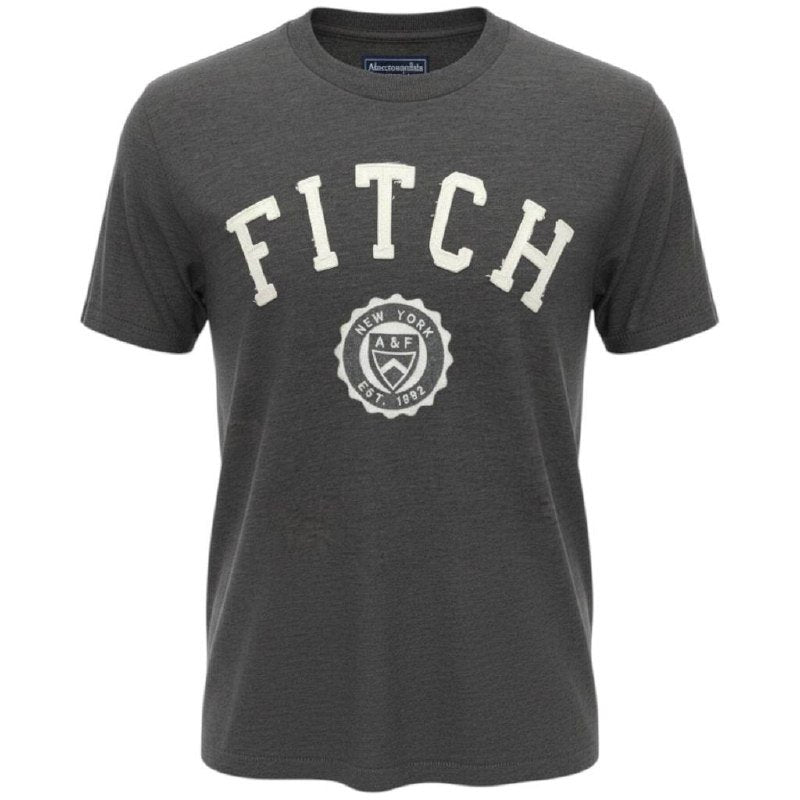 Camiseta Abercrombie Masculina Chumbo Estampa Fitch