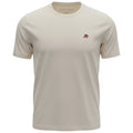 Camiseta Básica Aeropostale Masculina Creme Logo Vermelho