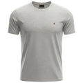 Camiseta Básica king&Joe Masculina Mescla Logo Bordô