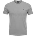 Camiseta Básica king&Joe Masculina Cinza Logo Marinho