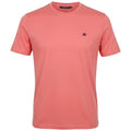 Camiseta Básica Aeropostale Masculina Salmão Mescla Logo Preto