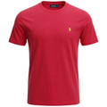 Camiseta Básica Ralph Lauren Masculina Vermelha Pony Amarelo