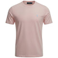 Camiseta Básica Ralph Lauren Masculina Rosa Bebê Pony Azul Neon