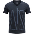 Camiseta Armani Exchange Masculina Petróleo Estampa AX