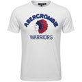 Camiseta Abercrombie Masculina Branca Estampa Índio Warriors
