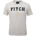 Camiseta Abercrombie Masculina Branca Estampa Fitch Preto