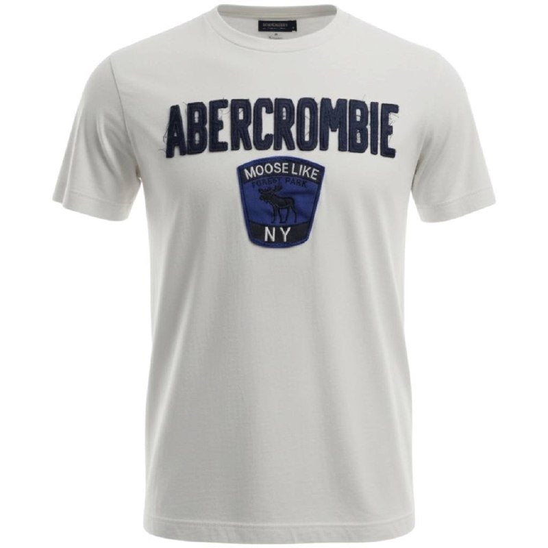Camiseta Abercrombie Masculina Branca Estampa Moose Like